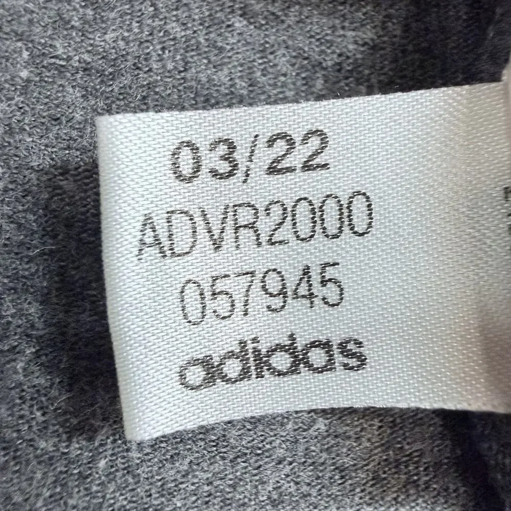 Adidas Mens Logo Tee Golf T-Shirt Sz XL Gray